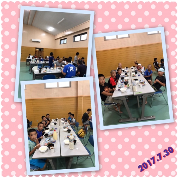 2017.7.30 ⚾️夏合宿⚾️ 朝食